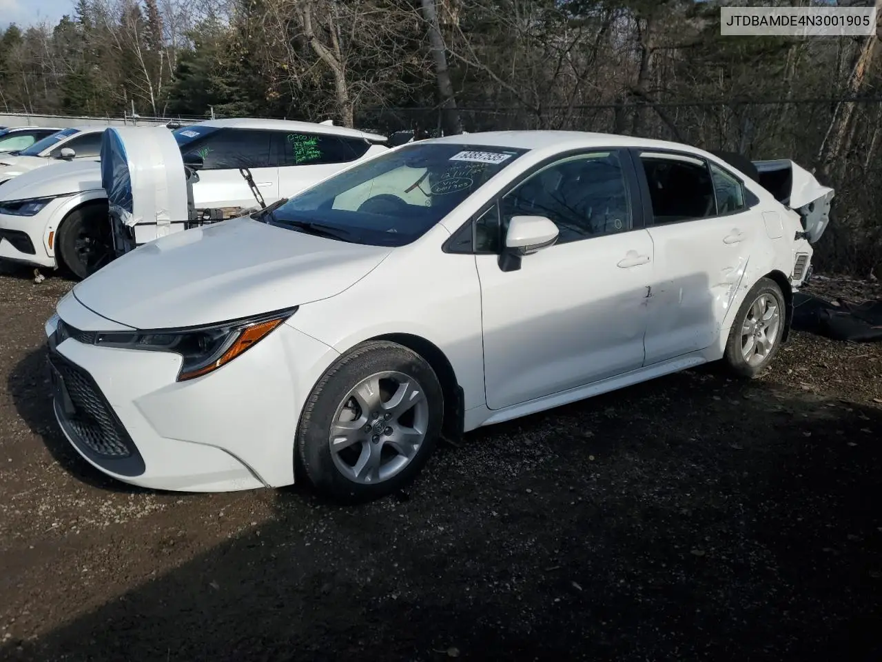 JTDBAMDE4N3001905 2022 Toyota Corolla