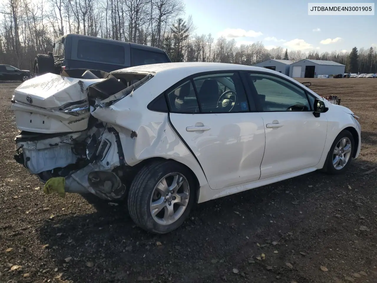 JTDBAMDE4N3001905 2022 Toyota Corolla