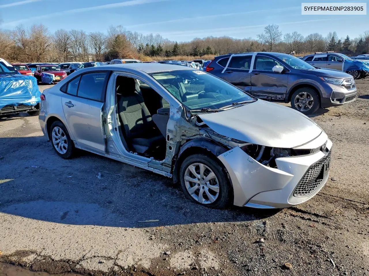 5YFEPMAE0NP283905 2022 Toyota Corolla Le