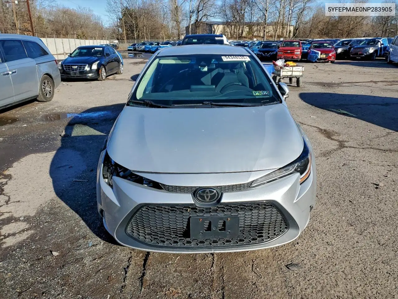 5YFEPMAE0NP283905 2022 Toyota Corolla Le
