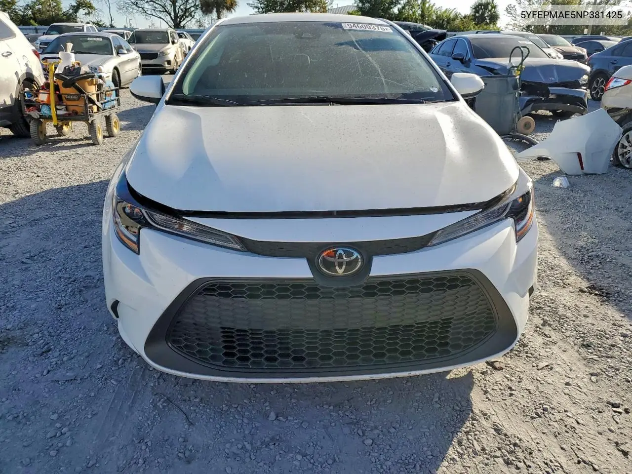 5YFEPMAE5NP381425 2022 Toyota Corolla Le