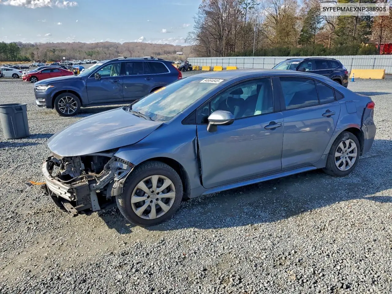 5YFEPMAEXNP388905 2022 Toyota Corolla Le