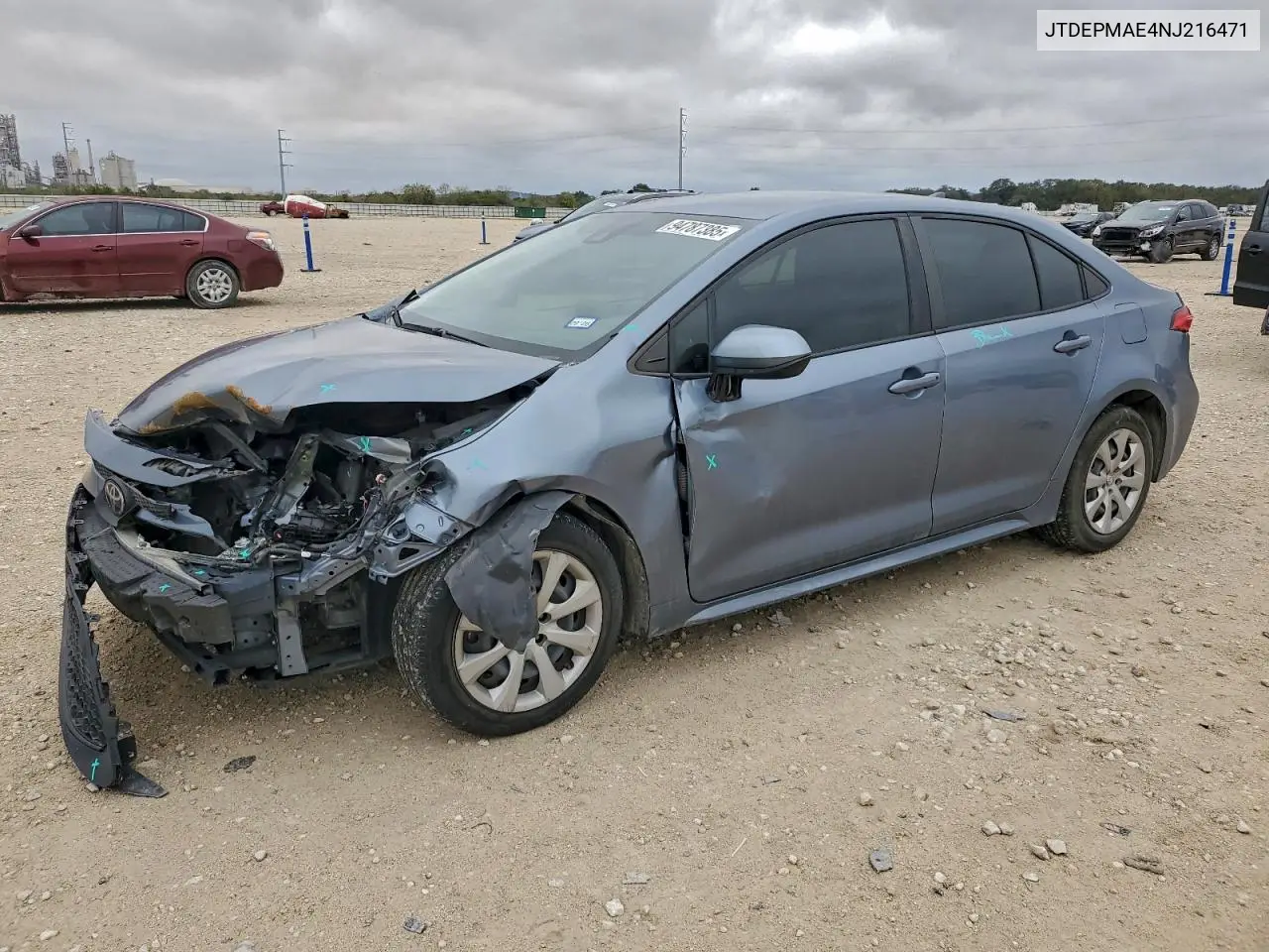 JTDEPMAE4NJ216471 2022 Toyota Corolla Le