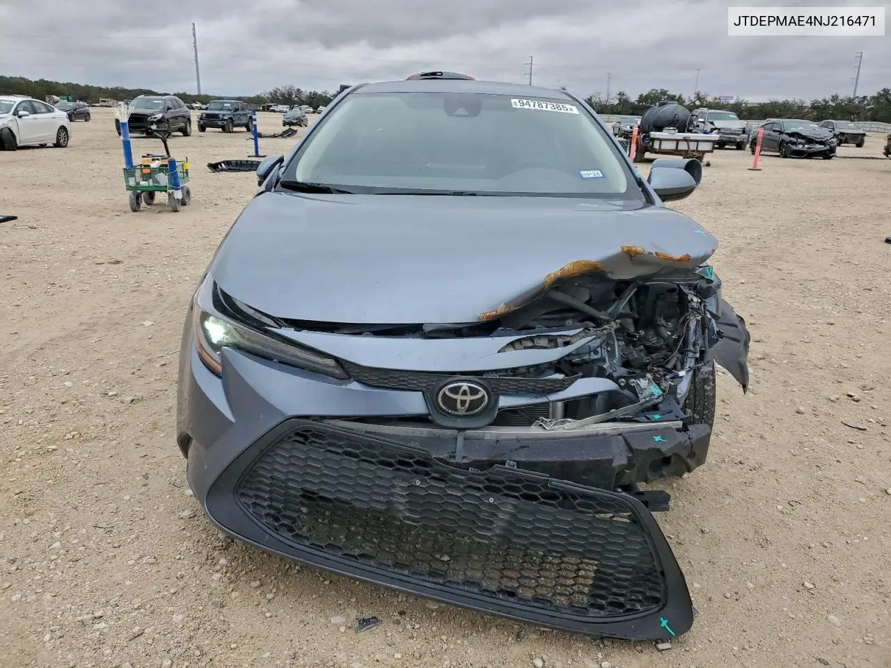 JTDEPMAE4NJ216471 2022 Toyota Corolla Le