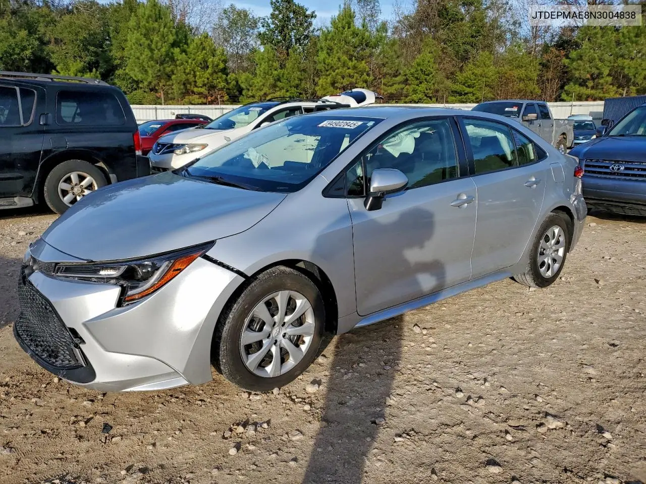 JTDEPMAE8N3004838 2022 Toyota Corolla Le