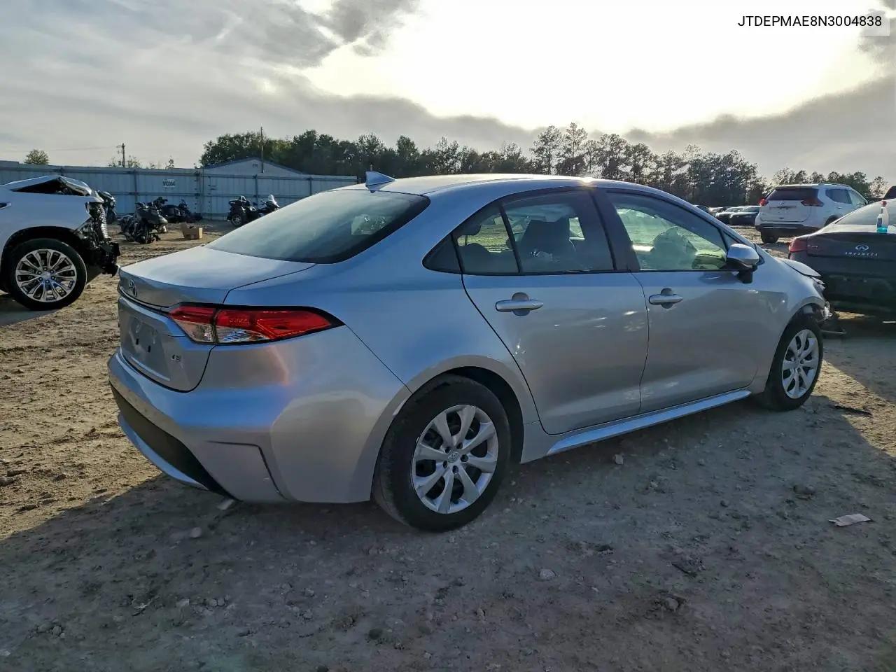 JTDEPMAE8N3004838 2022 Toyota Corolla Le