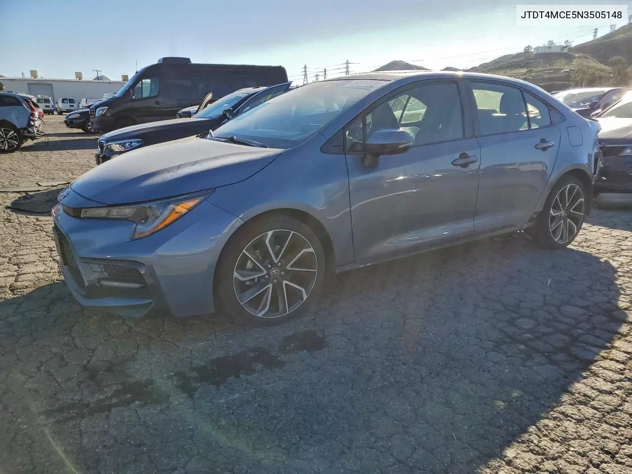 JTDT4MCE5N3505148 2022 Toyota Corolla Xse