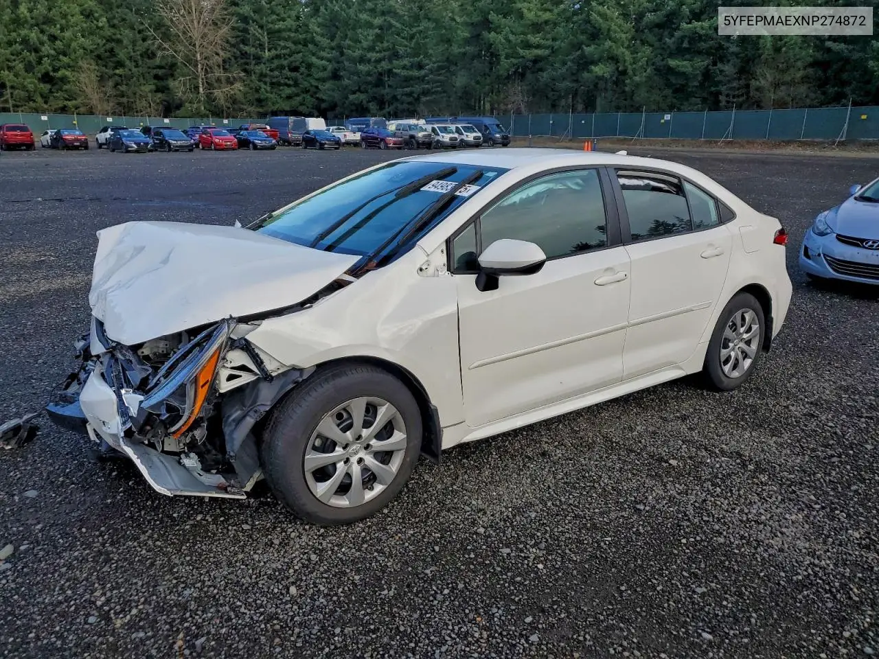5YFEPMAEXNP274872 2022 Toyota Corolla Le