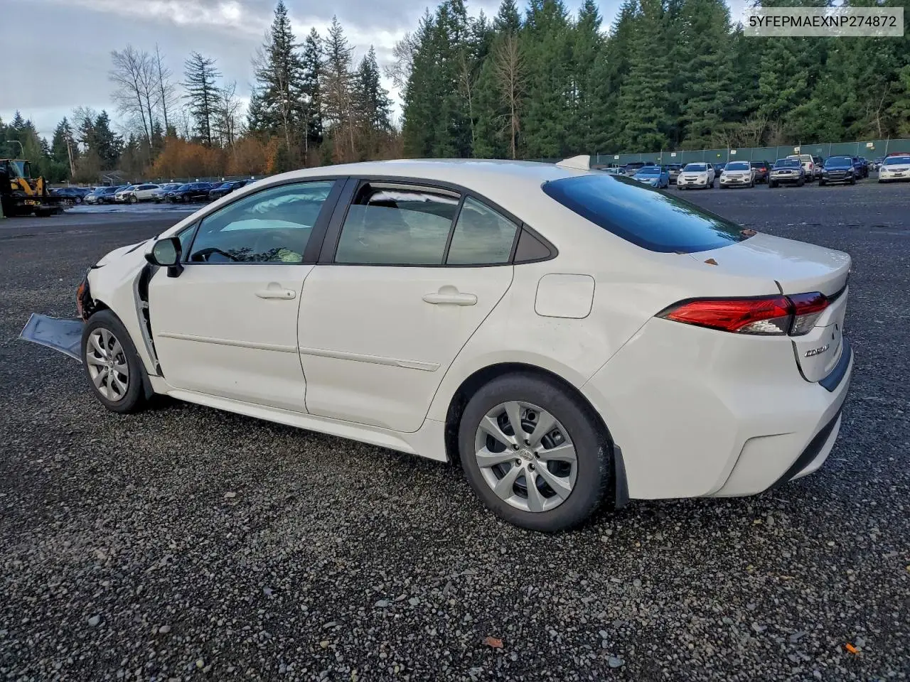5YFEPMAEXNP274872 2022 Toyota Corolla Le