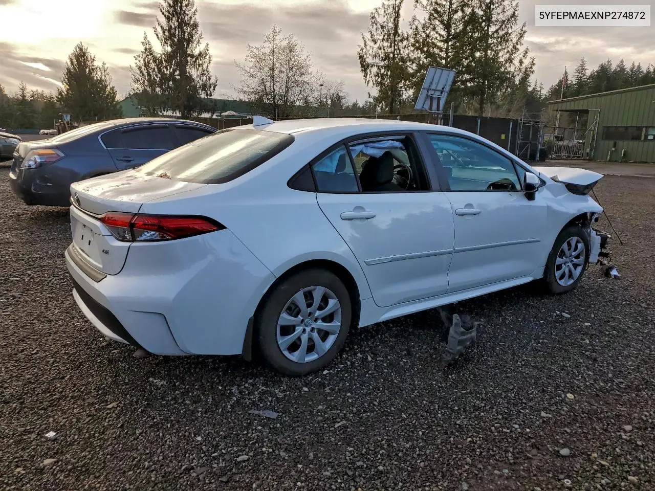 5YFEPMAEXNP274872 2022 Toyota Corolla Le