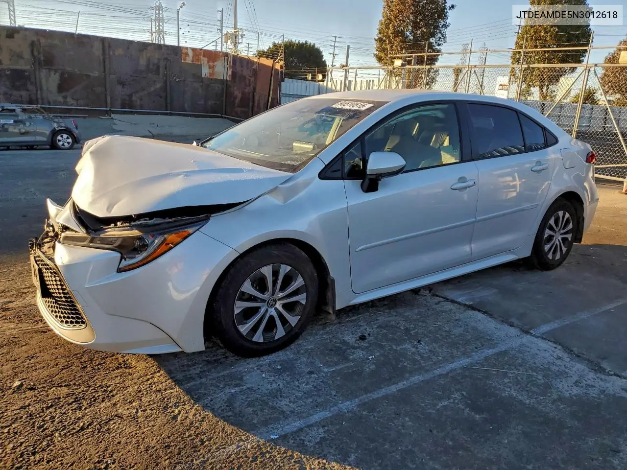 JTDEAMDE5N3012618 2022 Toyota Corolla Le