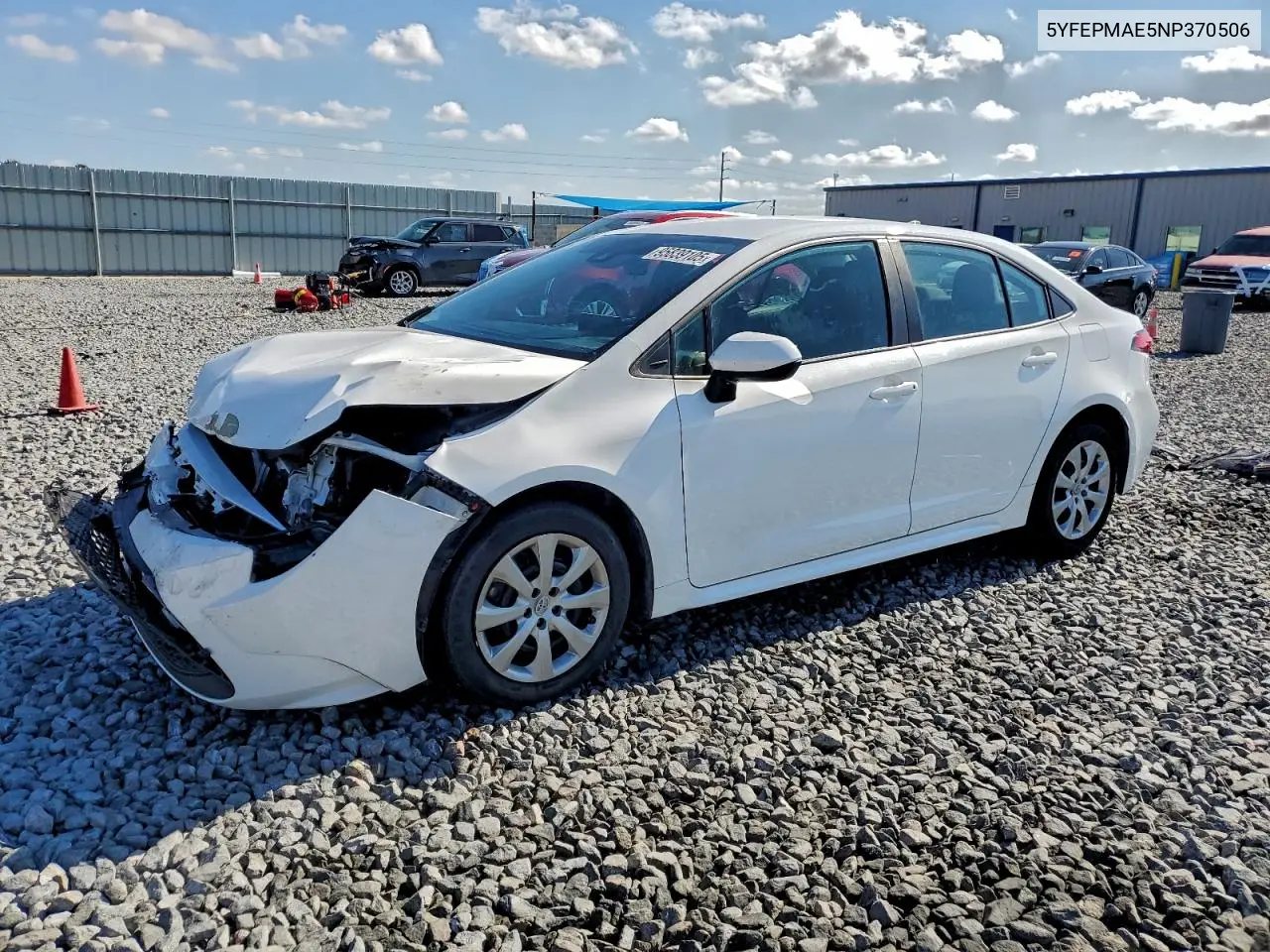 5YFEPMAE5NP370506 2022 Toyota Corolla Le