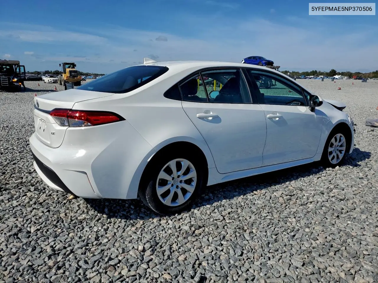 5YFEPMAE5NP370506 2022 Toyota Corolla Le