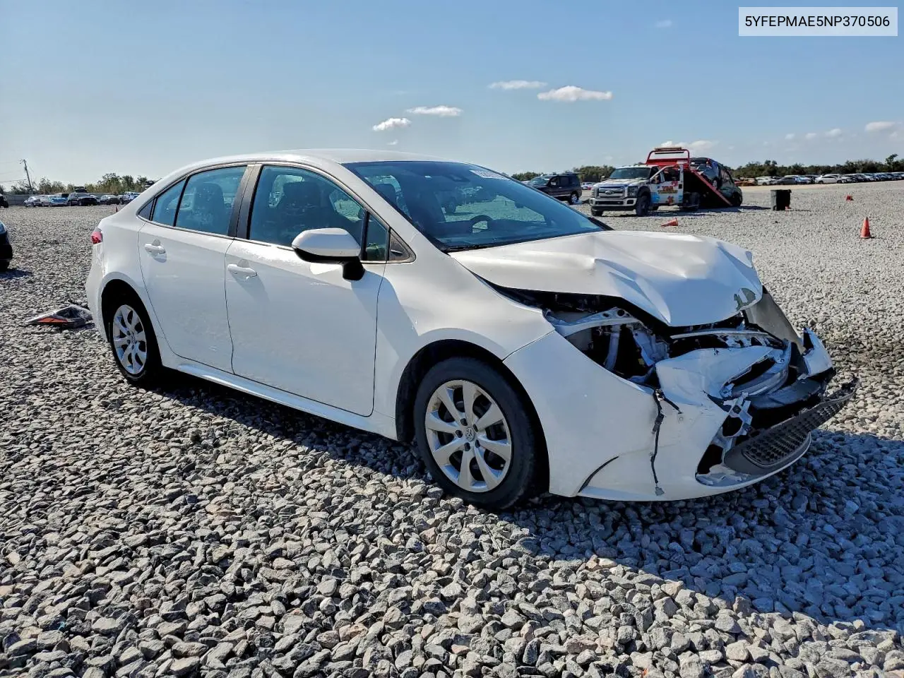 5YFEPMAE5NP370506 2022 Toyota Corolla Le