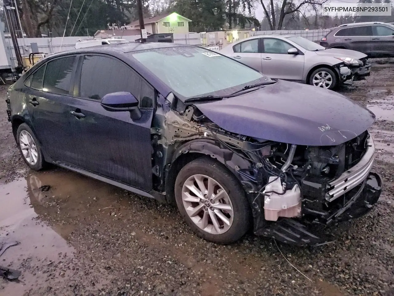 5YFHPMAE8NP293501 2022 Toyota Corolla Le