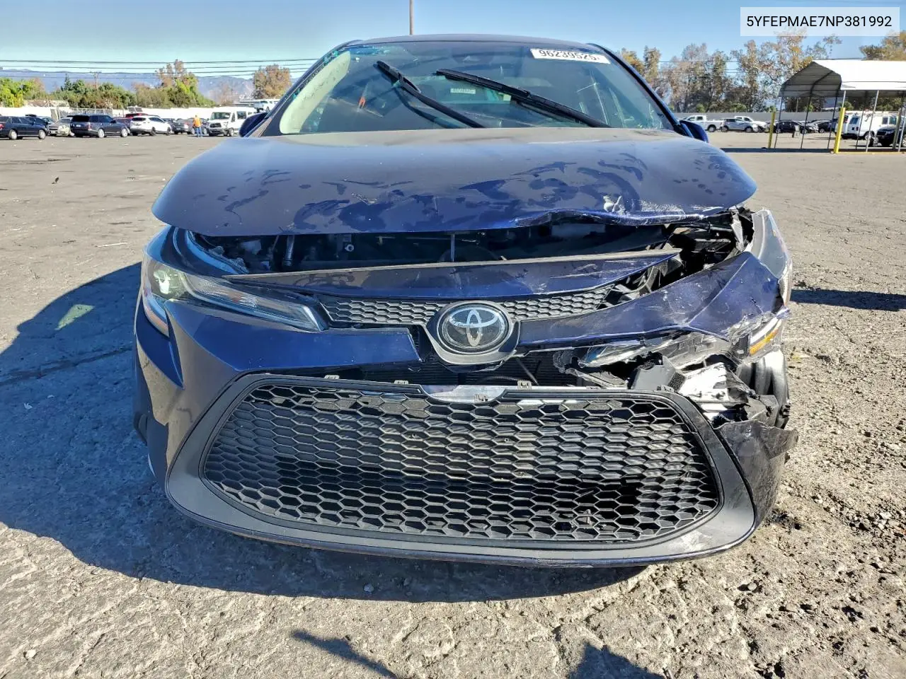 5YFEPMAE7NP381992 2022 Toyota Corolla Le