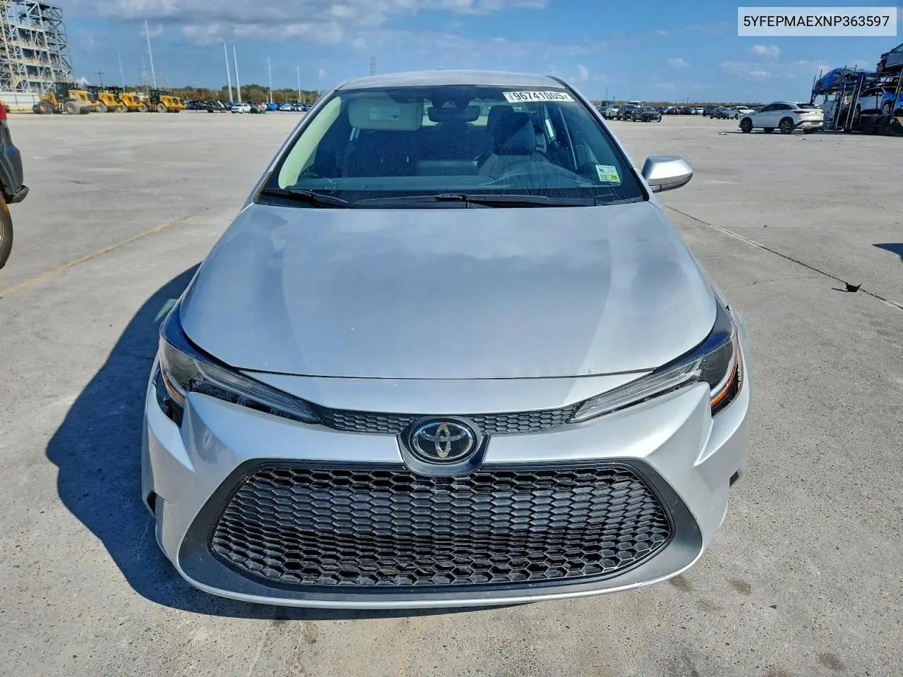5YFEPMAEXNP363597 2022 Toyota Corolla Le