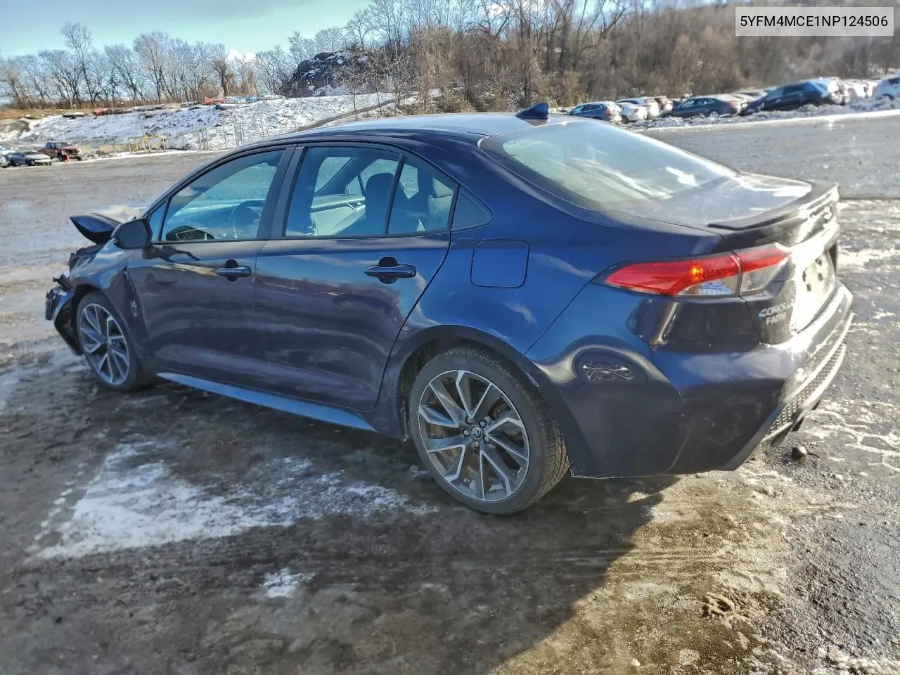 5YFM4MCE1NP124506 2022 Toyota Corolla Se