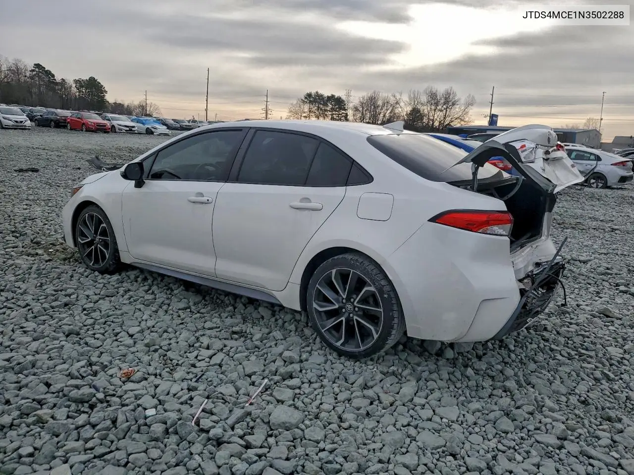 JTDS4MCE1N3502288 2022 Toyota Corolla Se