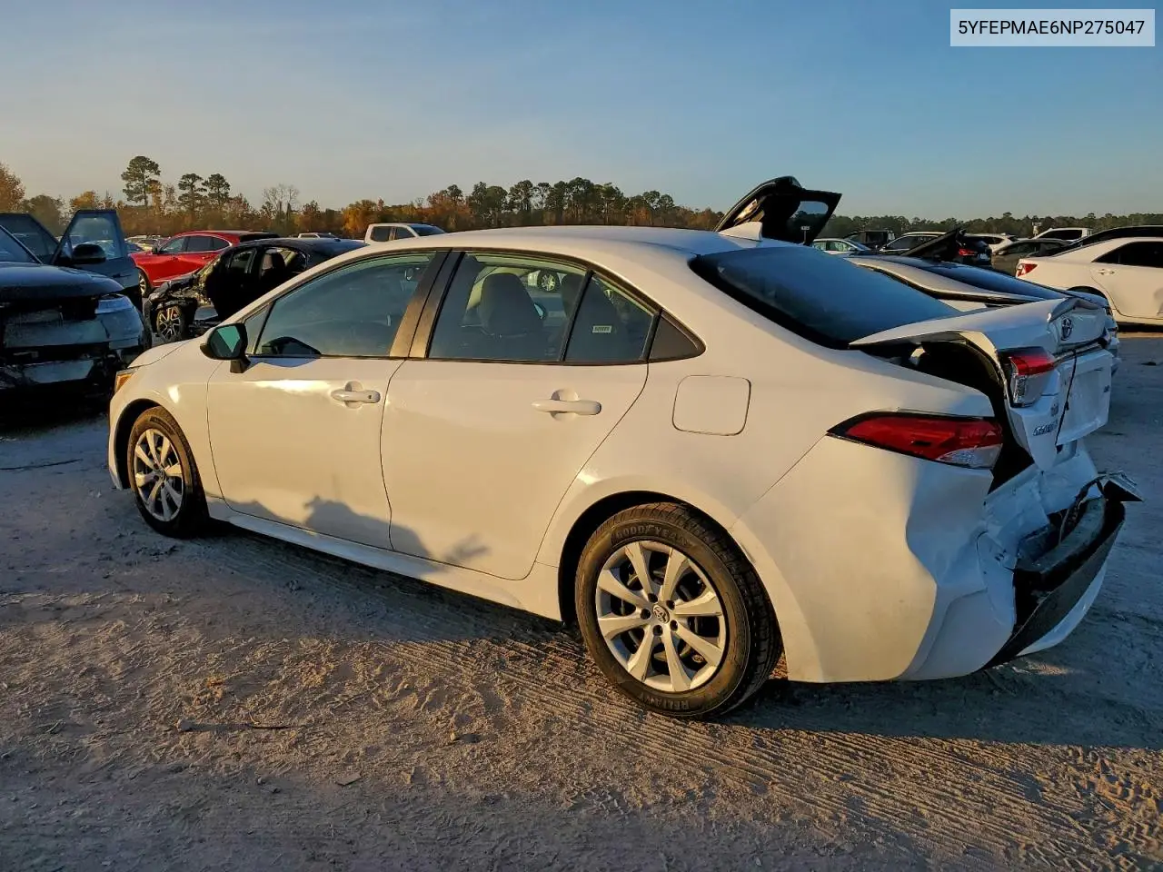 5YFEPMAE6NP275047 2022 Toyota Corolla Le