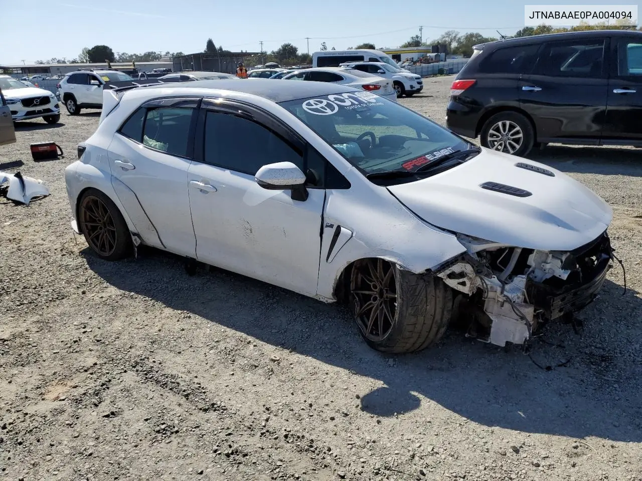 JTNABAAE0PA004094 2023 Toyota Gr Corolla Core