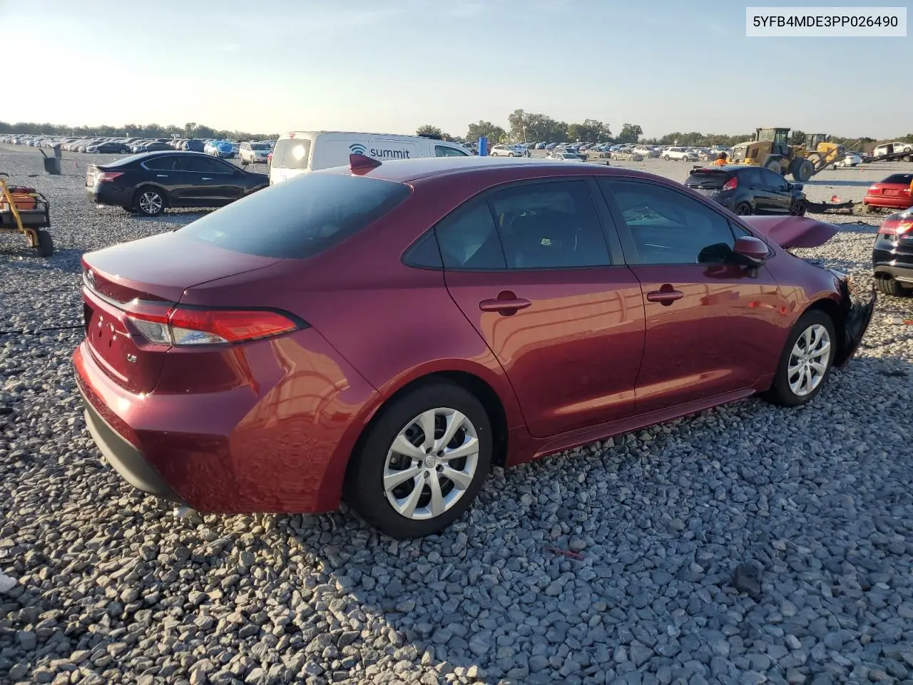 5YFB4MDE3PP026490 2023 Toyota Corolla Le