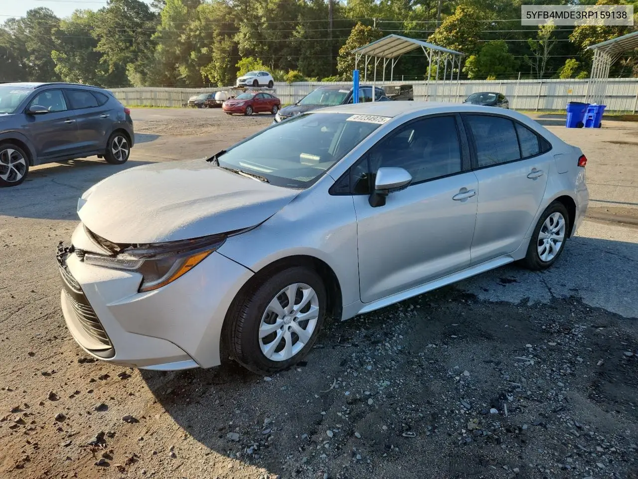 5YFB4MDE3RP159138 2024 Toyota Corolla Le