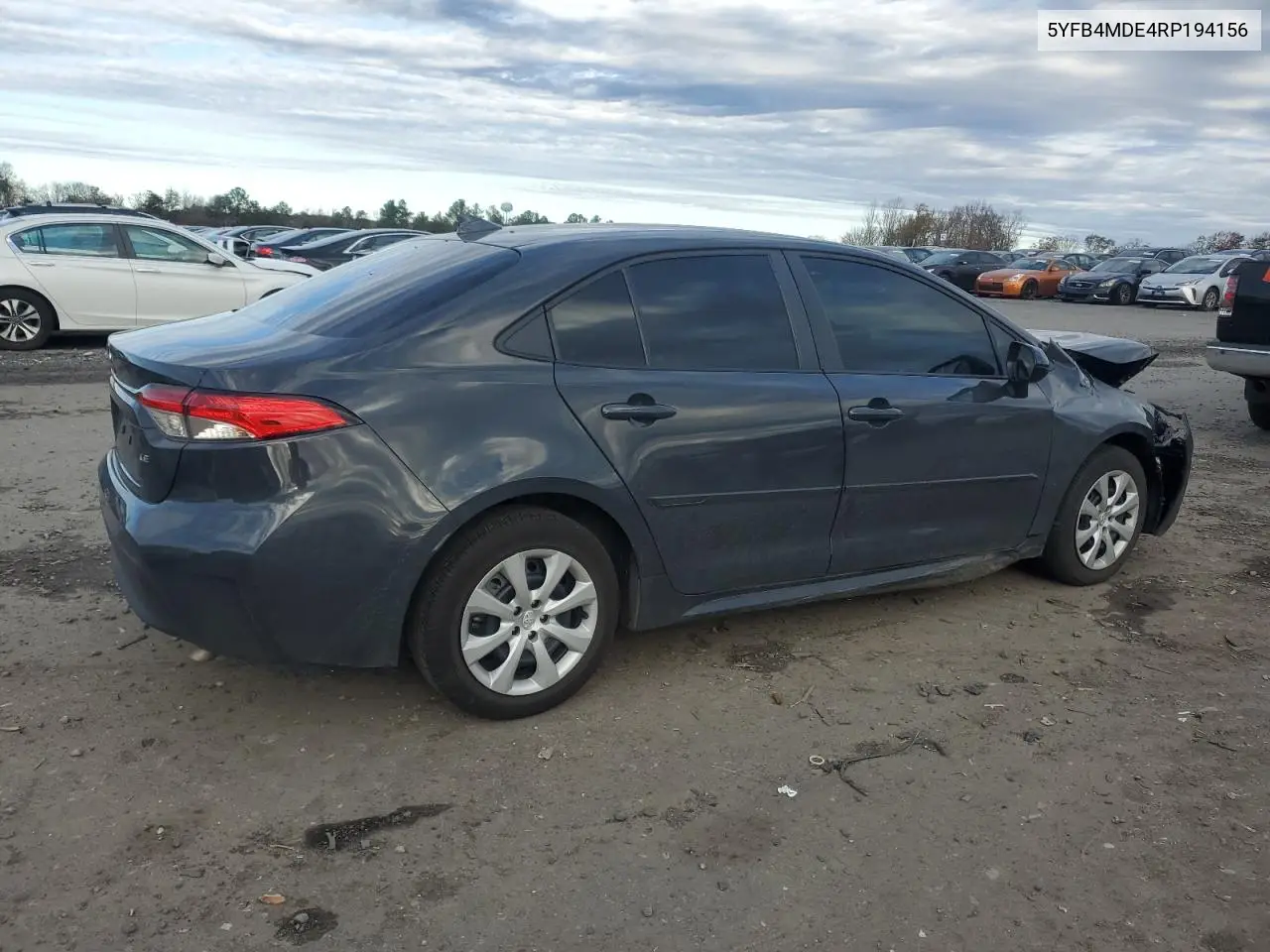 5YFB4MDE4RP194156 2024 Toyota Corolla Le