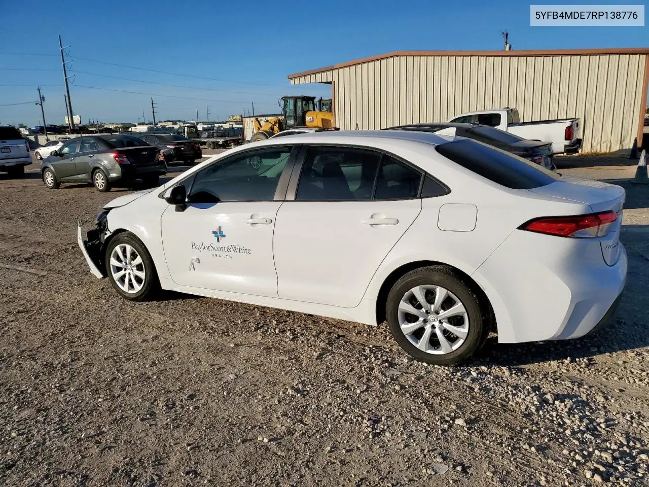 5YFB4MDE7RP138776 2024 Toyota Corolla Le