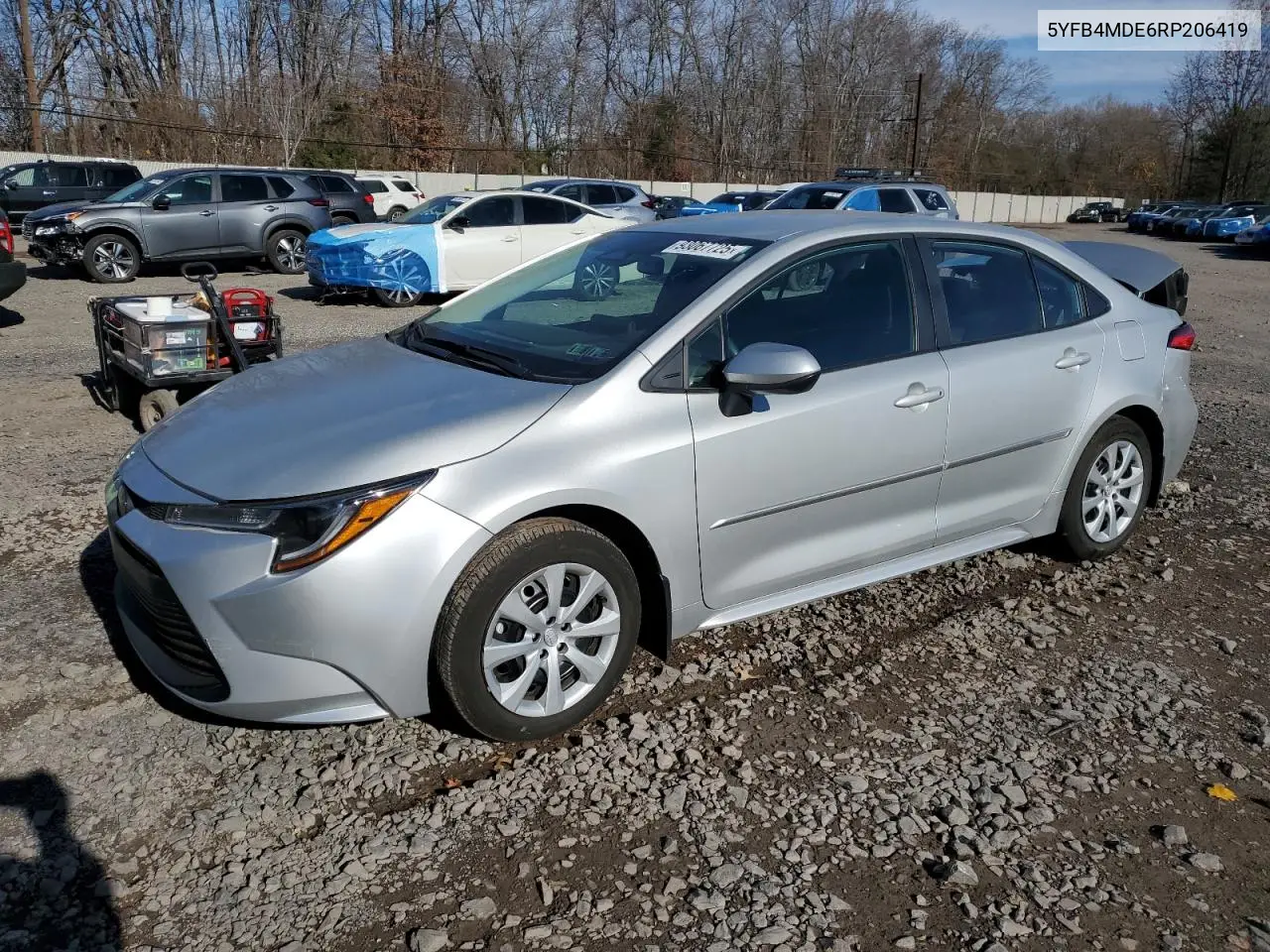 5YFB4MDE6RP206419 2024 Toyota Corolla Le