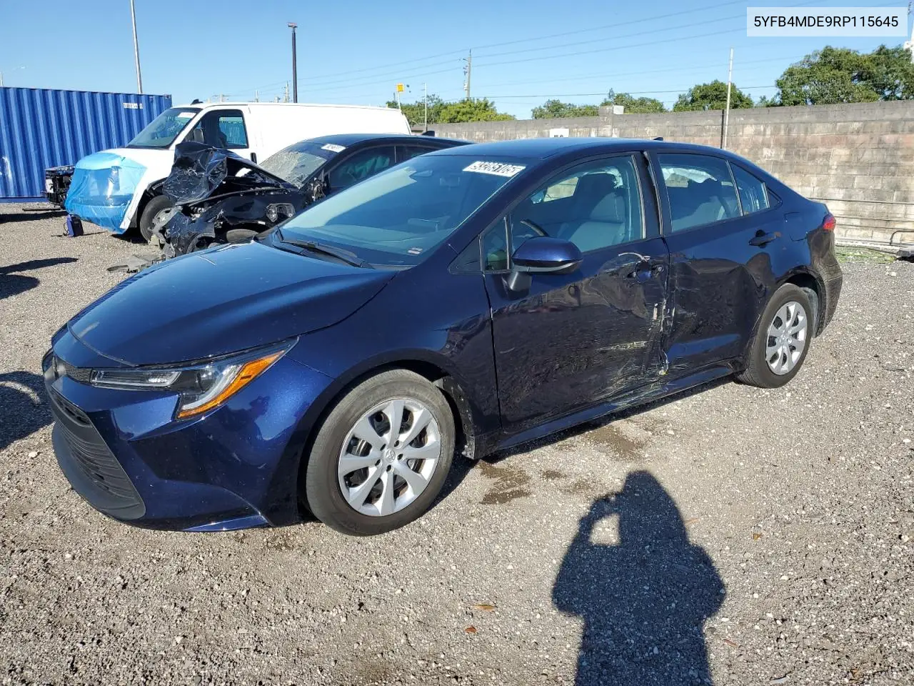 5YFB4MDE9RP115645 2024 Toyota Corolla Le