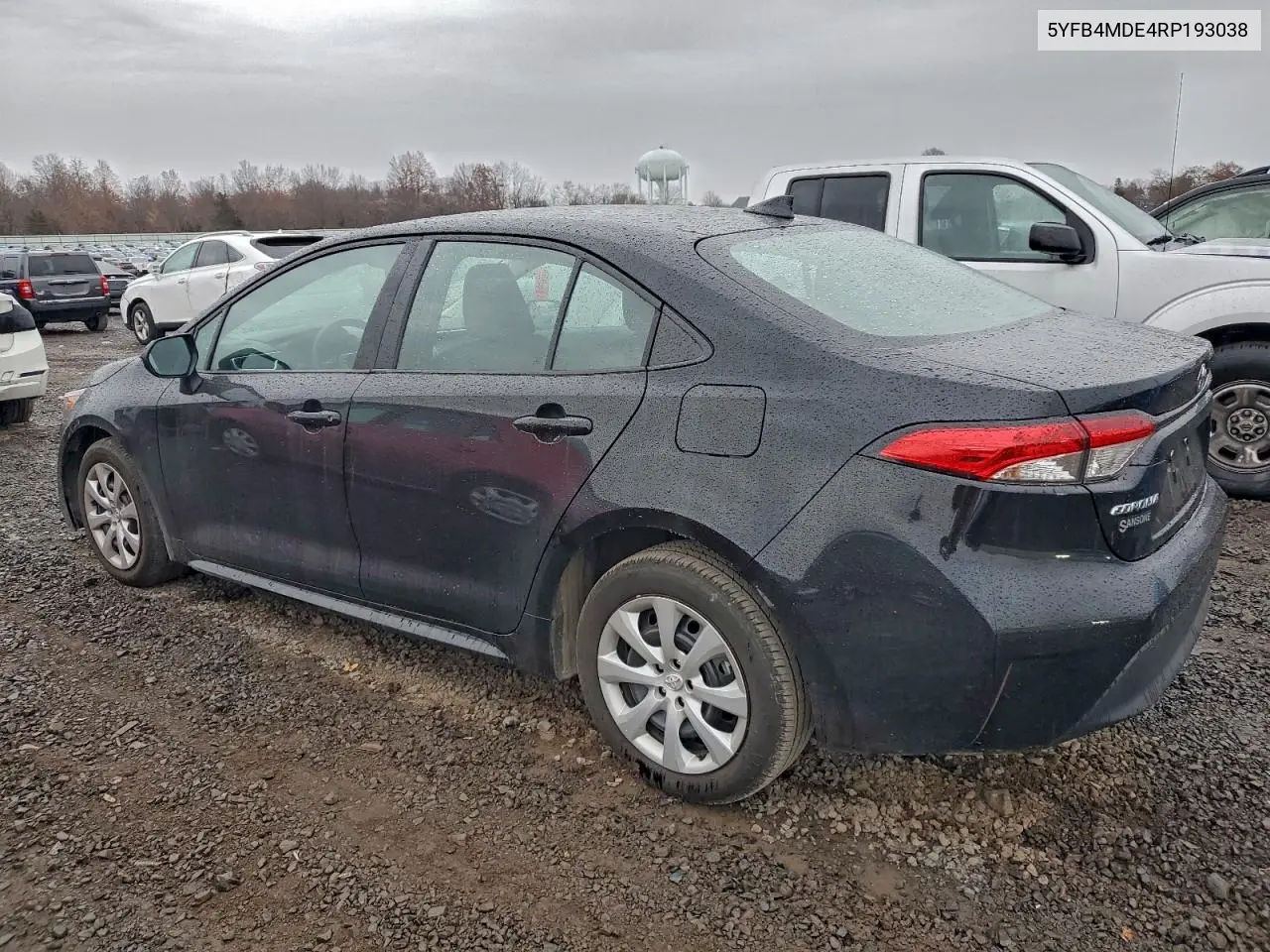 5YFB4MDE4RP193038 2024 Toyota Corolla Le