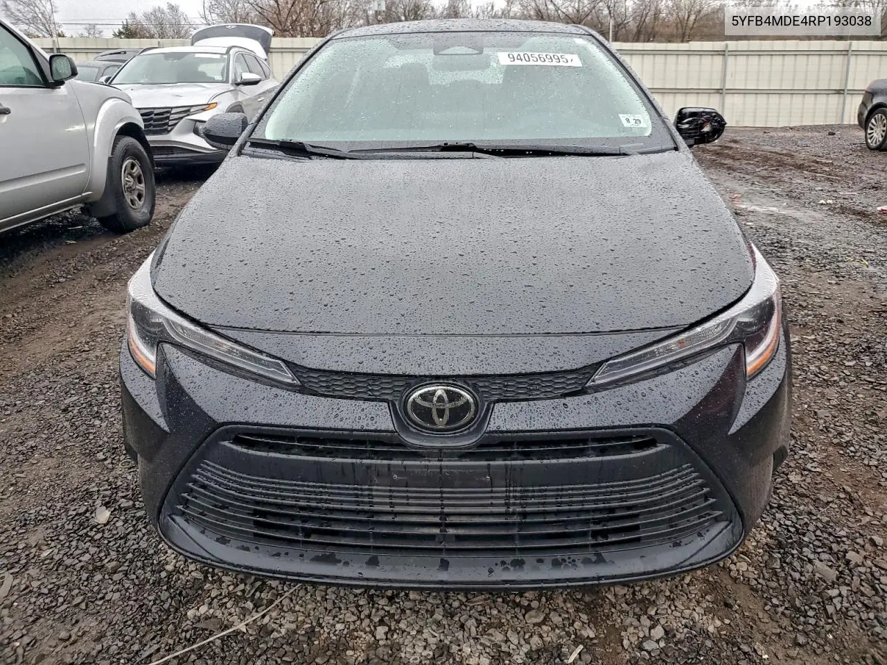 5YFB4MDE4RP193038 2024 Toyota Corolla Le