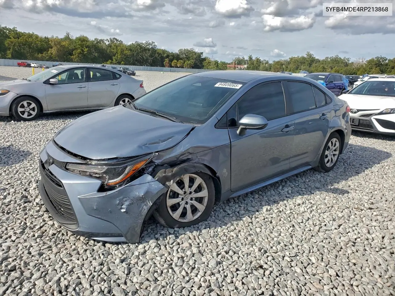 5YFB4MDE4RP213868 2024 Toyota Corolla Le