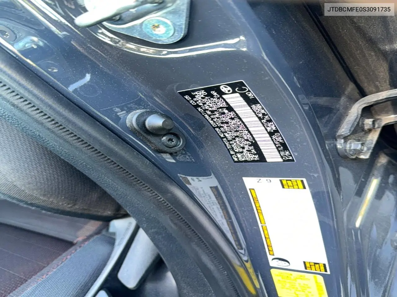 JTDBCMFE0S3091735 2025 Toyota Corolla Hybrid Se