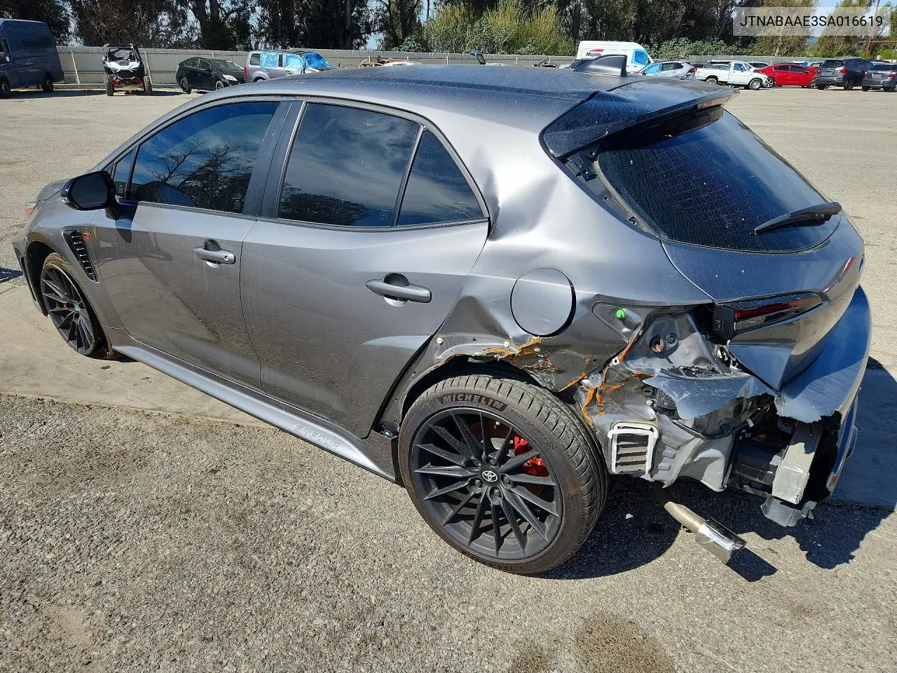 JTNABAAE3SA016619 2025 Toyota Gr Corolla Core