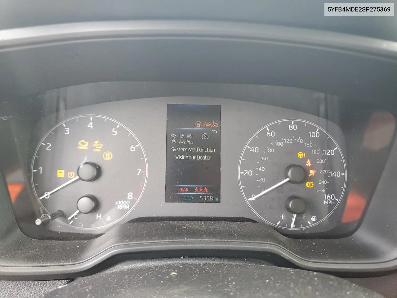 5YFB4MDE2SP275369 2025 Toyota Corolla Le