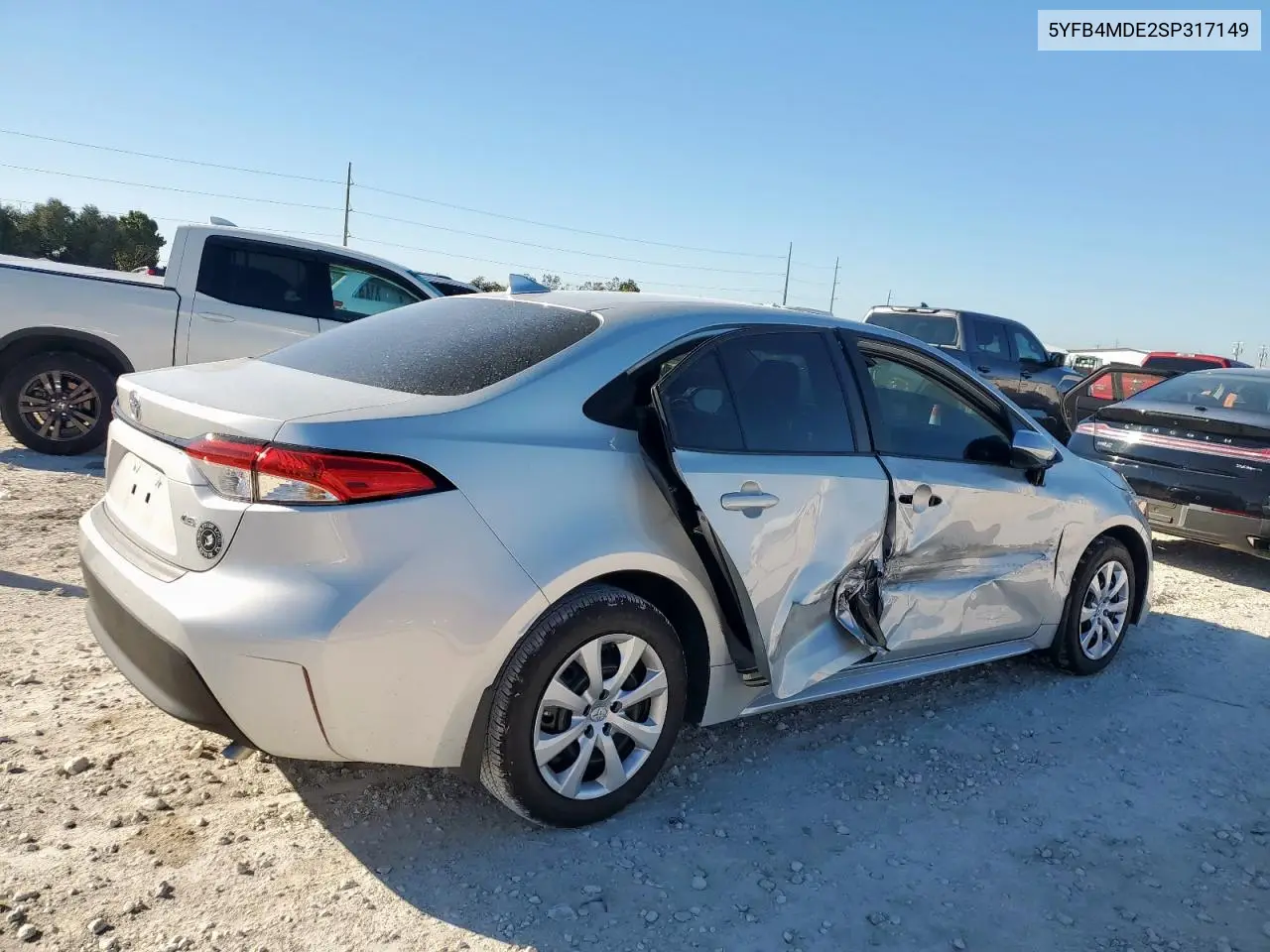5YFB4MDE2SP317149 2025 Toyota Corolla Le