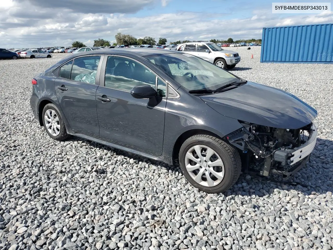 5YFB4MDE8SP343013 2025 Toyota Corolla Le