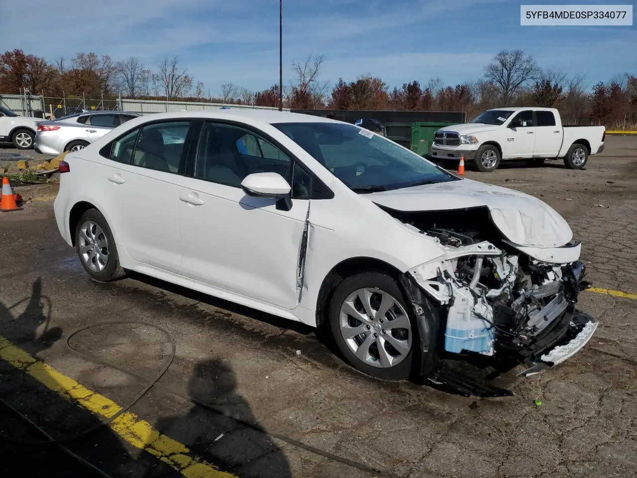 5YFB4MDE0SP334077 2025 Toyota Corolla Le