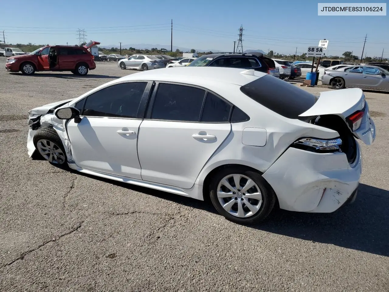 JTDBCMFE8S3106224 2025 Toyota Corolla Le