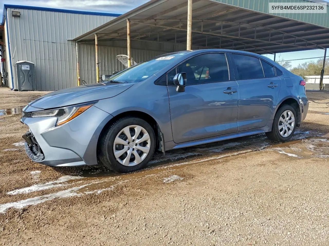 5YFB4MDE6SP232136 2025 Toyota Corolla Le