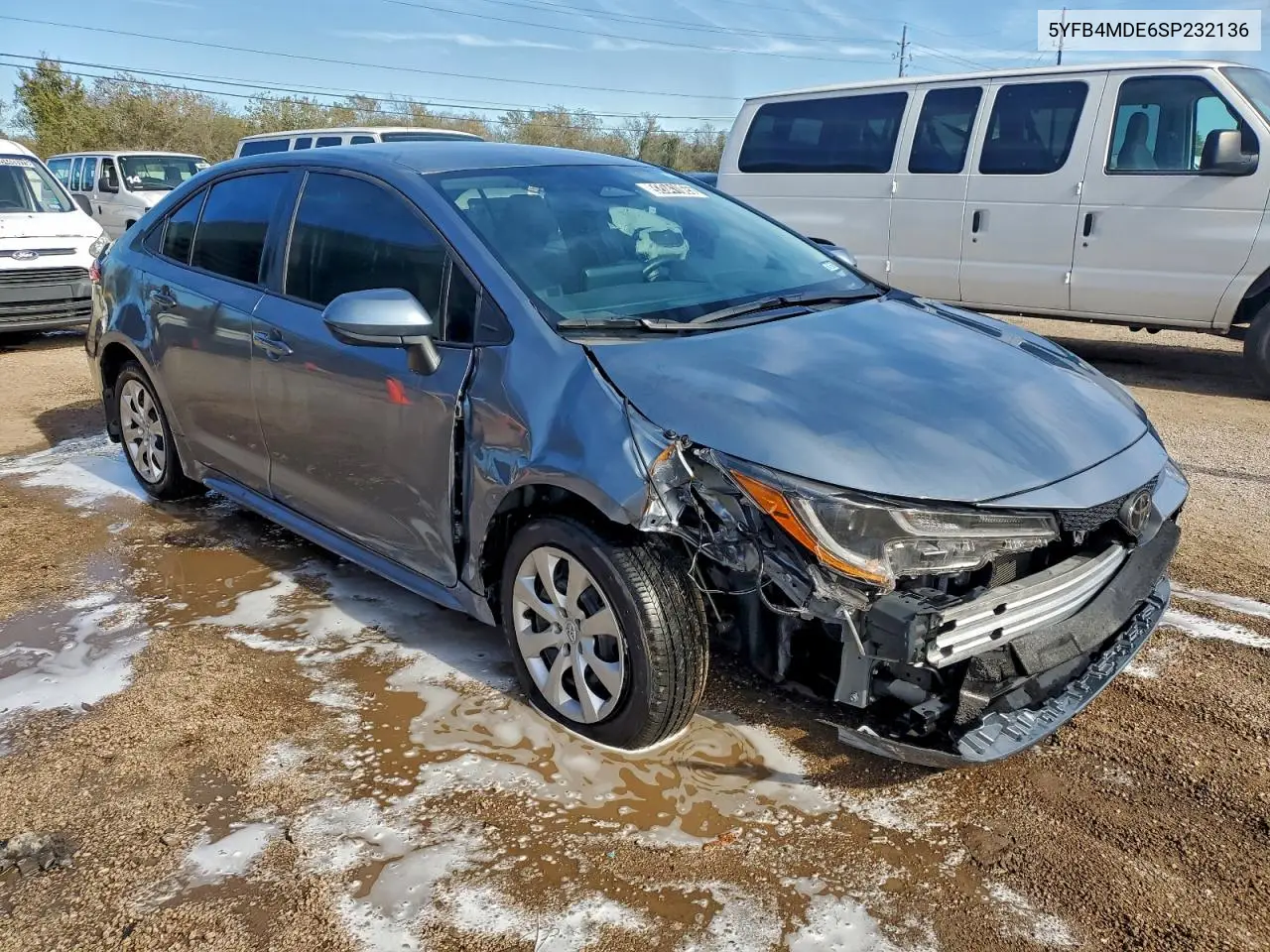 5YFB4MDE6SP232136 2025 Toyota Corolla Le
