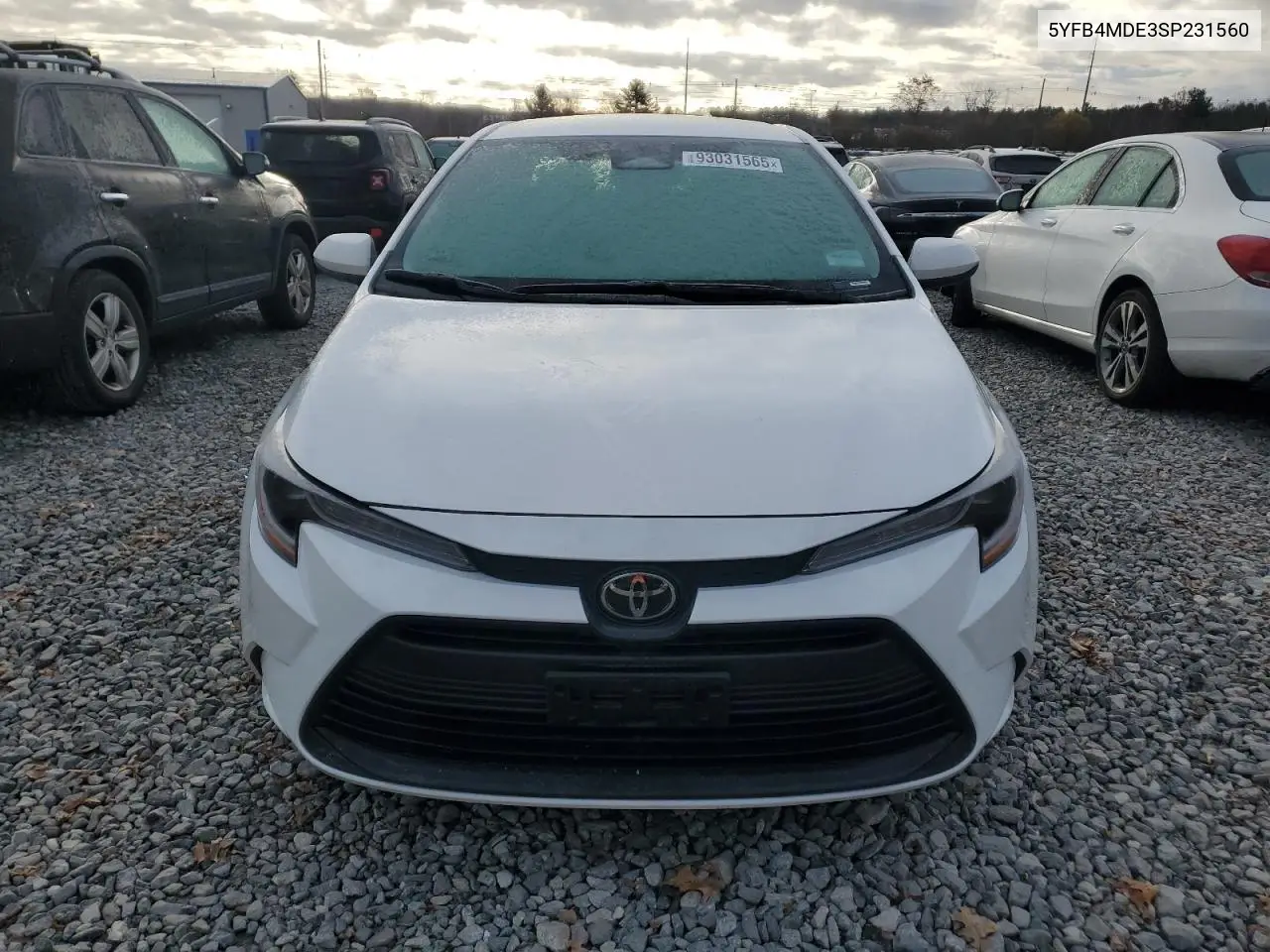 5YFB4MDE3SP231560 2025 Toyota Corolla Le