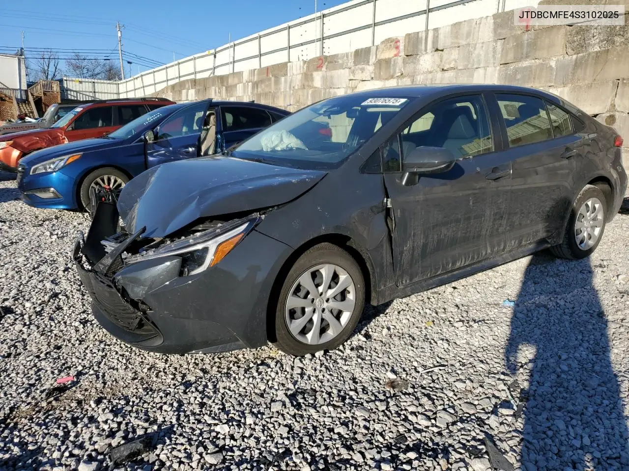 JTDBCMFE4S3102025 2025 Toyota Corolla Le