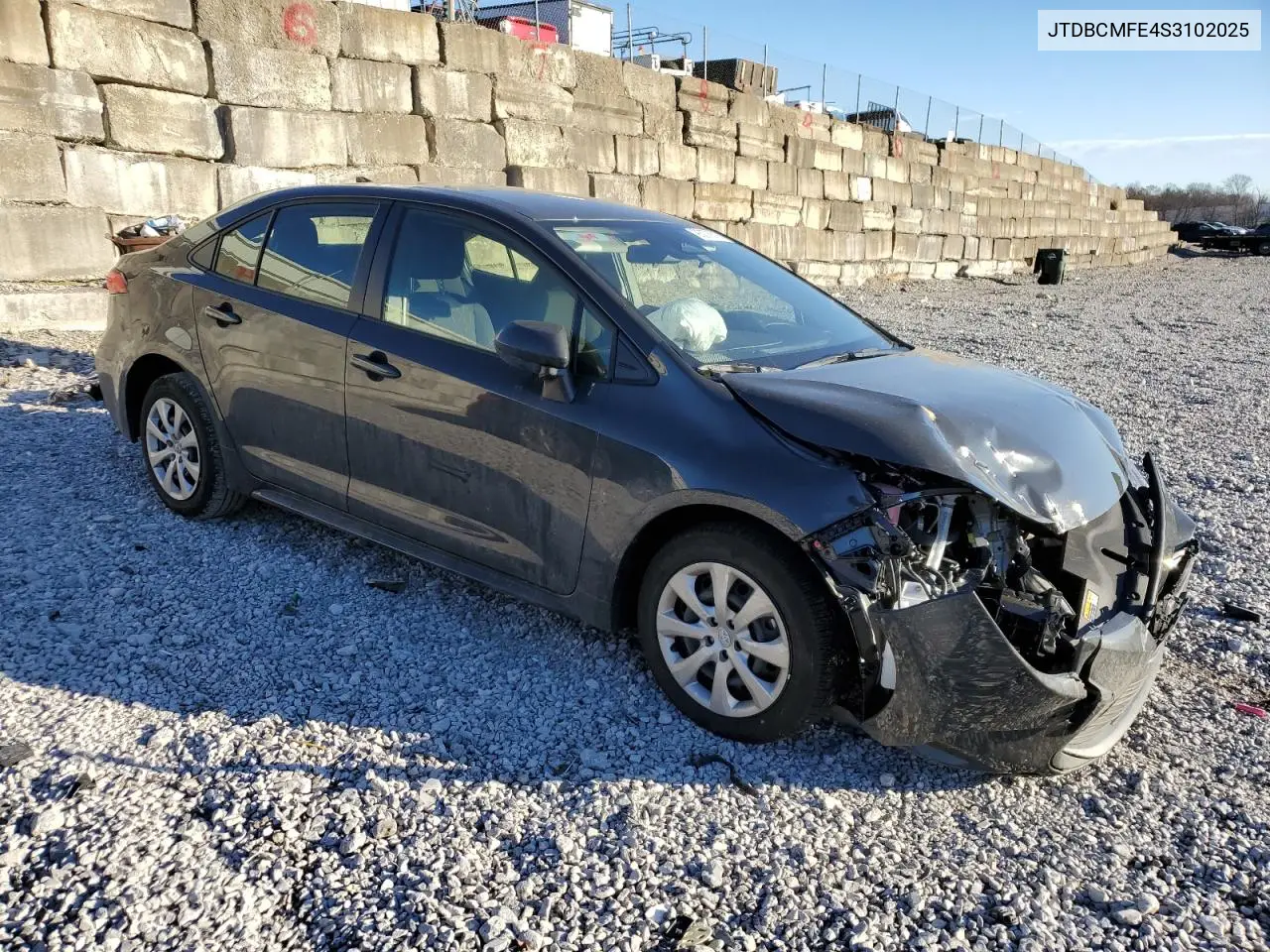 JTDBCMFE4S3102025 2025 Toyota Corolla Le