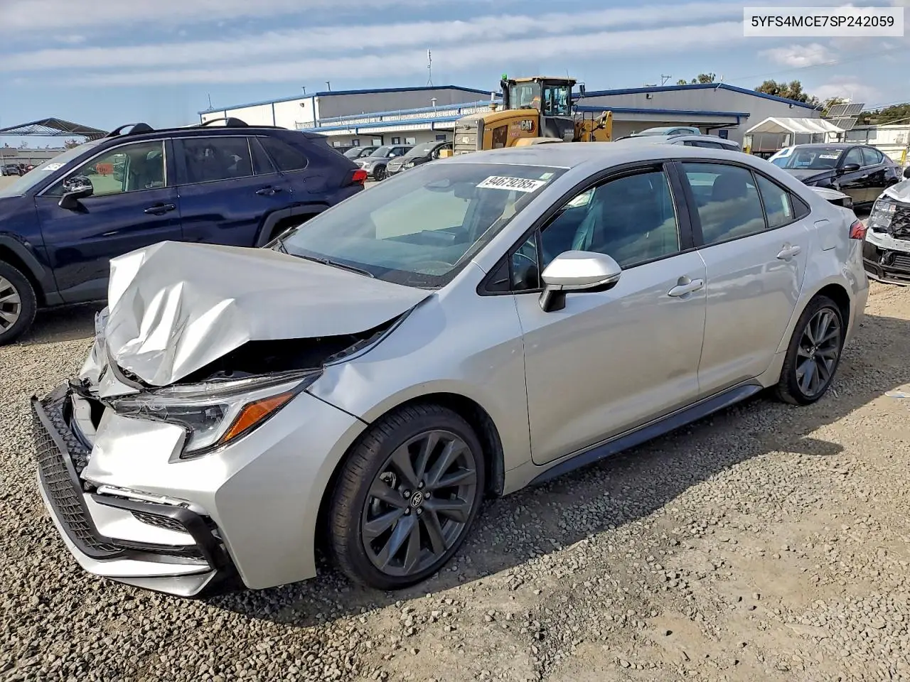 5YFS4MCE7SP242059 2025 Toyota Corolla Se