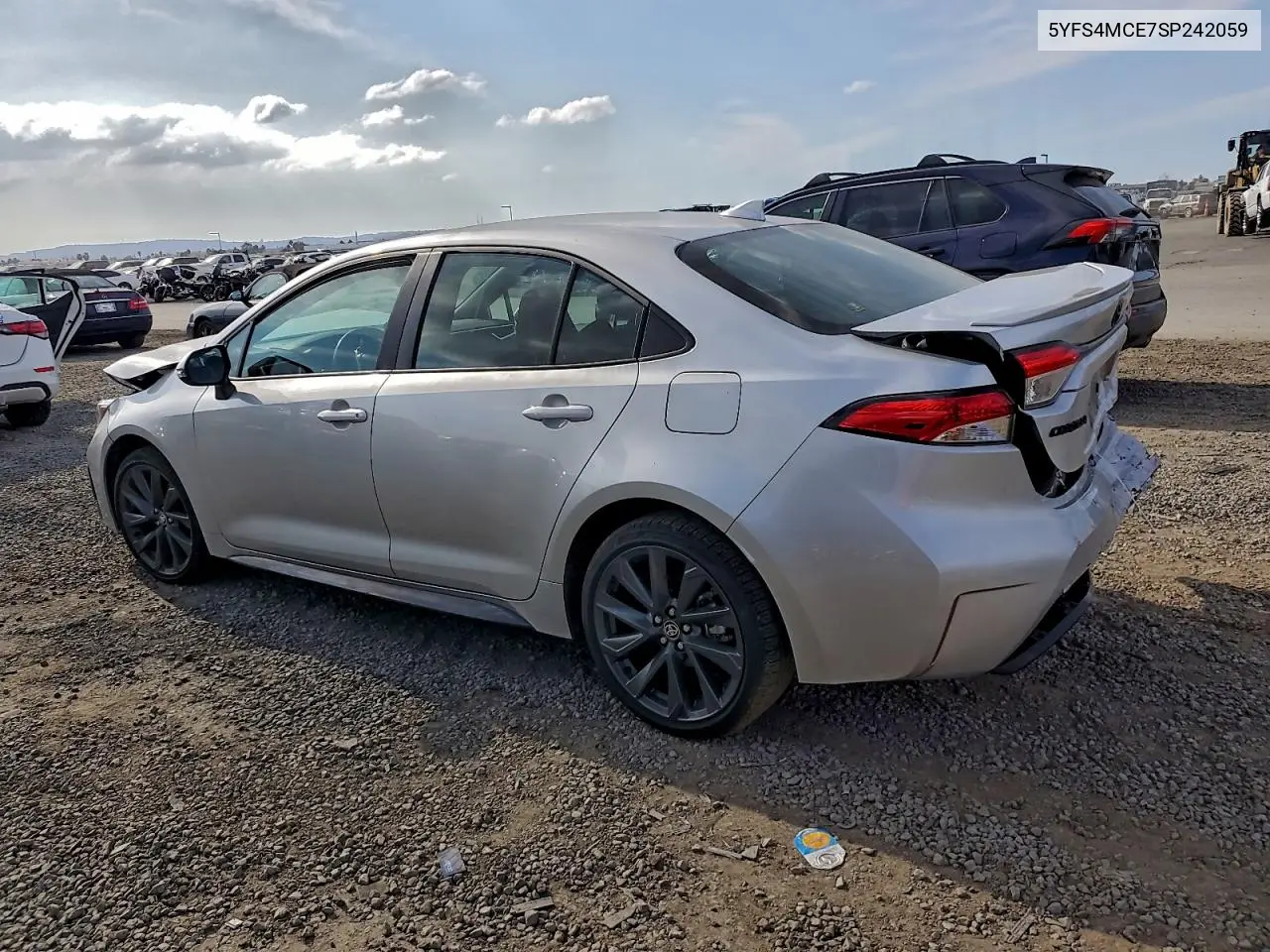 5YFS4MCE7SP242059 2025 Toyota Corolla Se