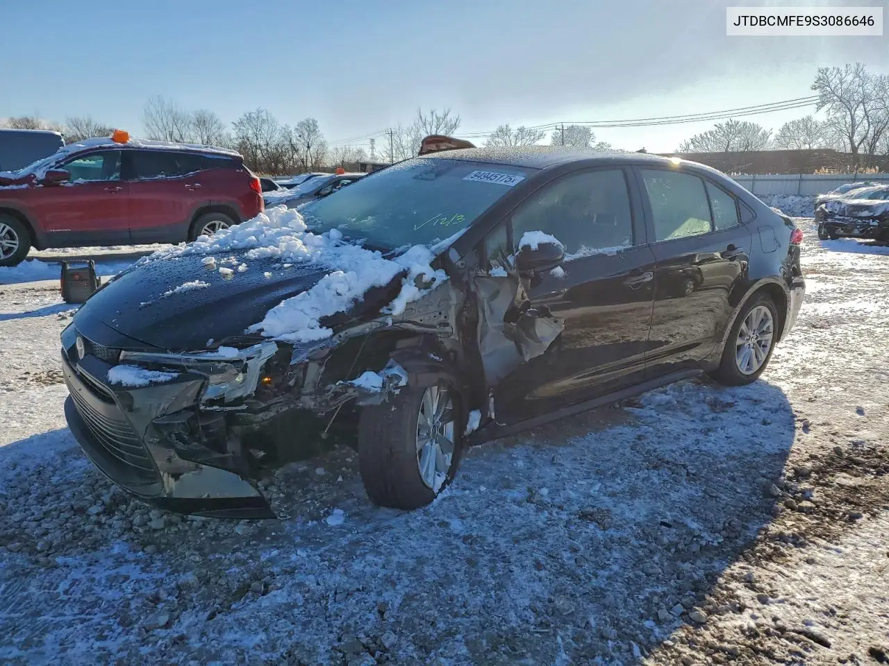 JTDBCMFE9S3086646 2025 Toyota Corolla Le