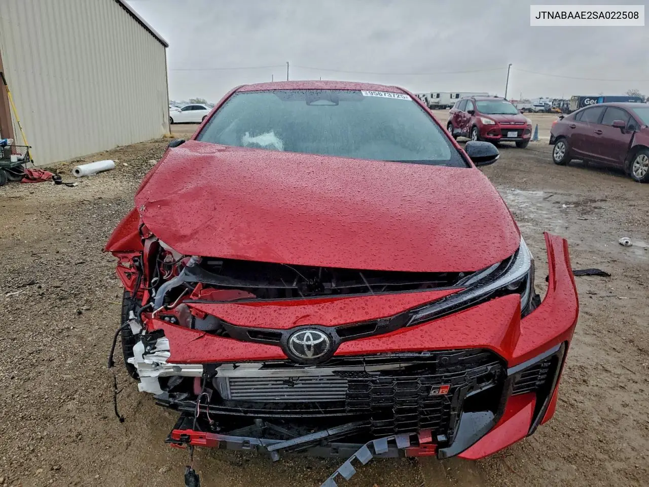 JTNABAAE2SA022508 2025 Toyota Gr Corolla Core